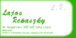 lajos repaszky business card